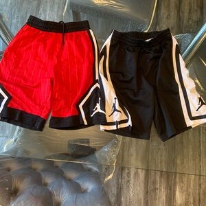 Red and Black Athletic Shorts Set